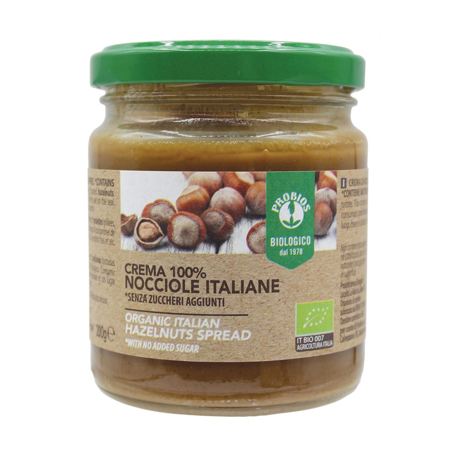 100% Creme De Avelã Bio 200g