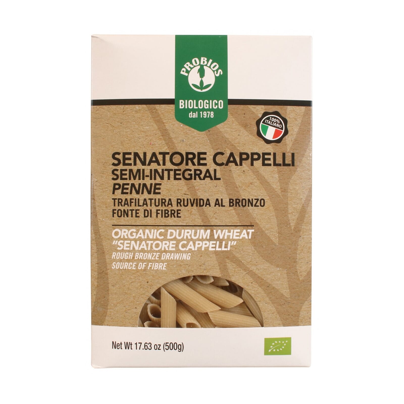 Penne De Trigo Semiintegrales Bio 500g