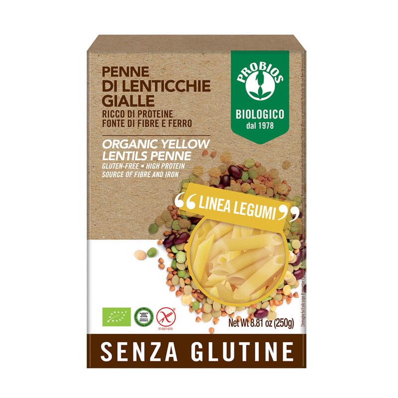 Penne De Lentejas Sin Gluten Bio 250g