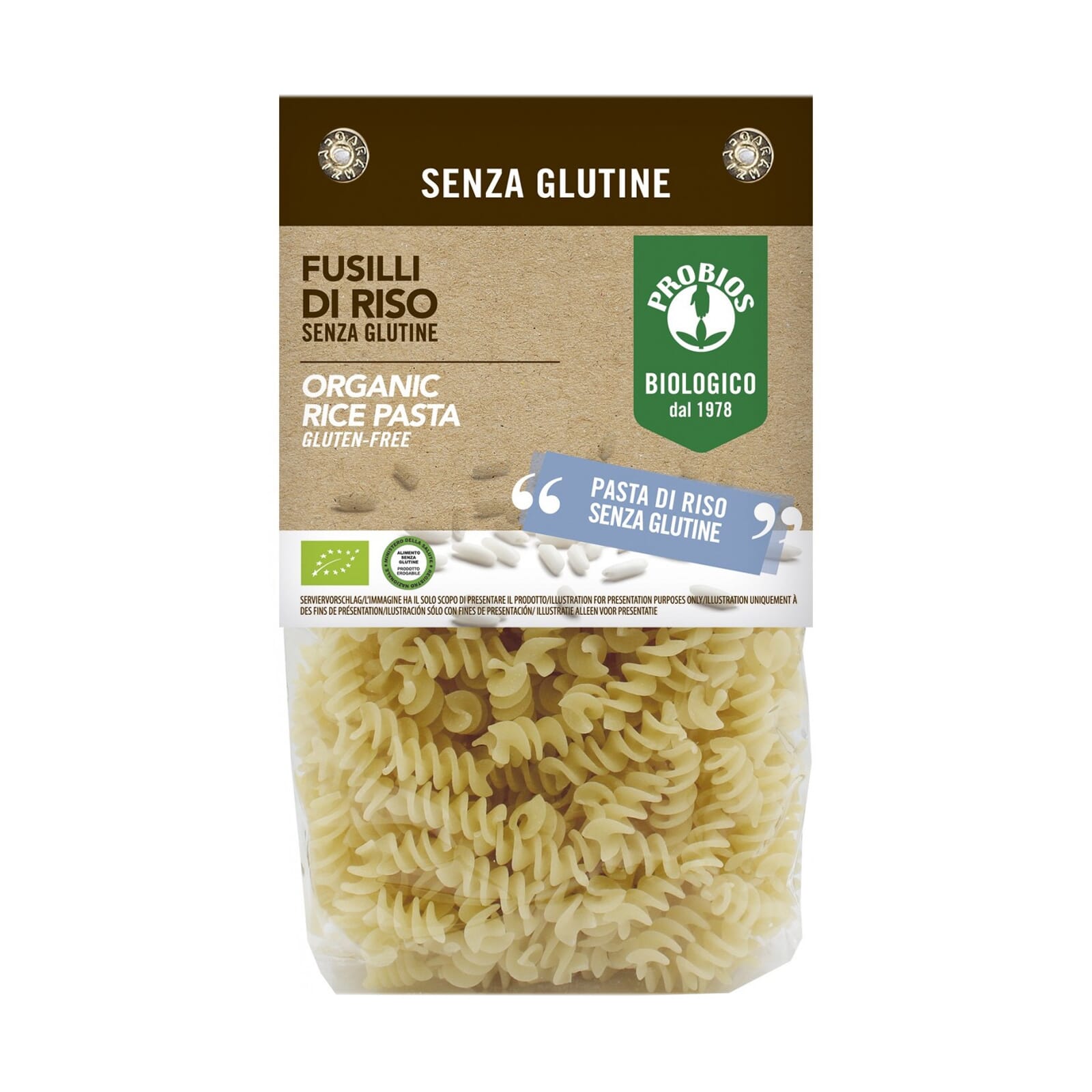 Fusilli De Arroz Sin Gluten Bio 400g