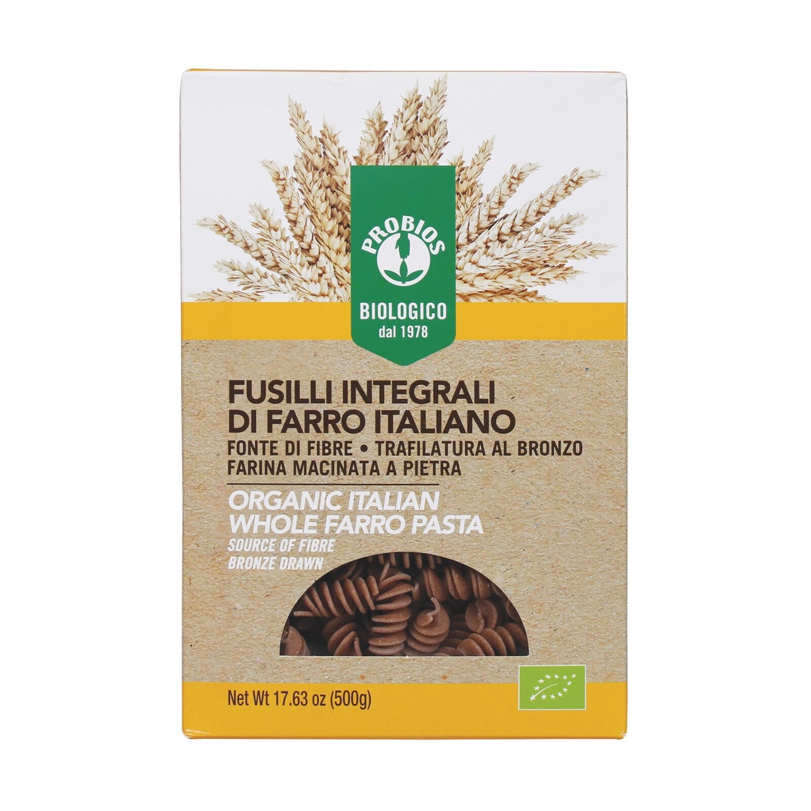 Fusilli Integral De Espelta Bio 500g