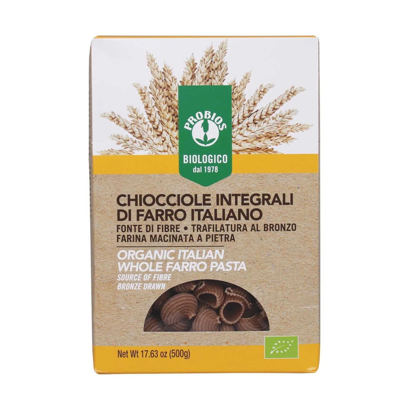 Pasta Caracol Integral de Espelta Bio 500g