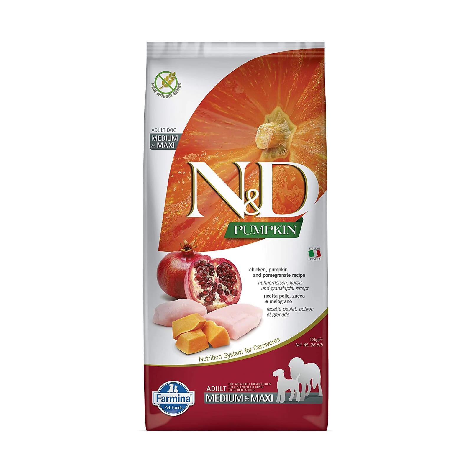 Dibaq Sense Grain Free Huhn & Ente 12 Kg – Getreidefreies Hundefutter, Hochwertige Rezeptur