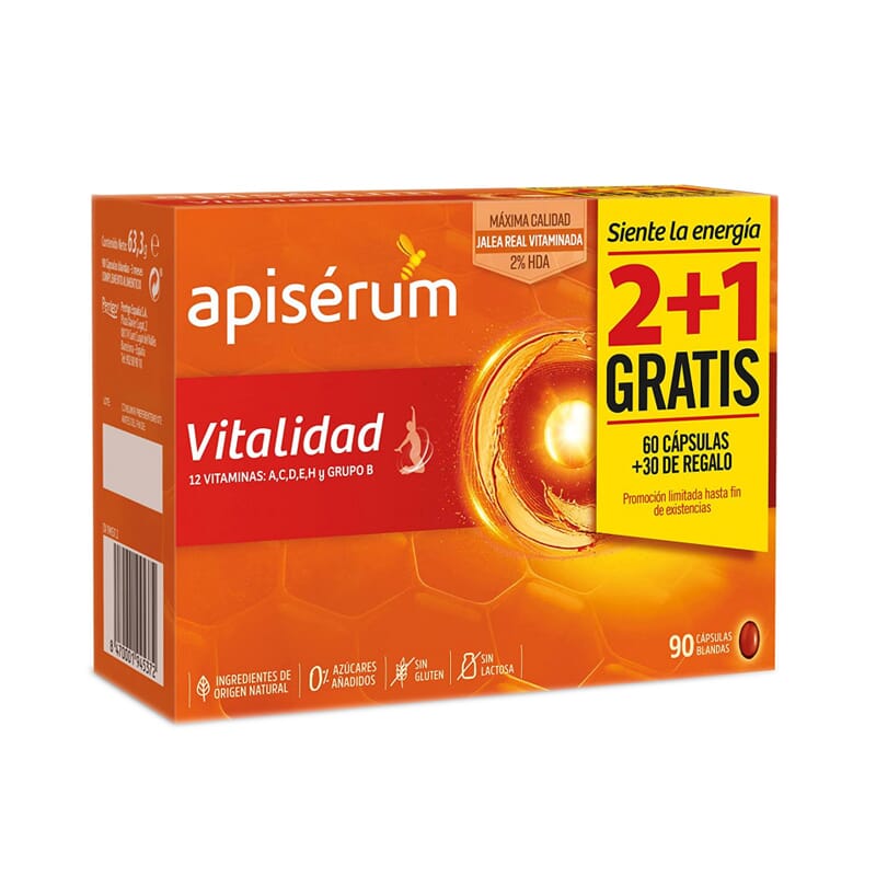 Apiserum Vitalidad Pack Ahorro 90 Caps