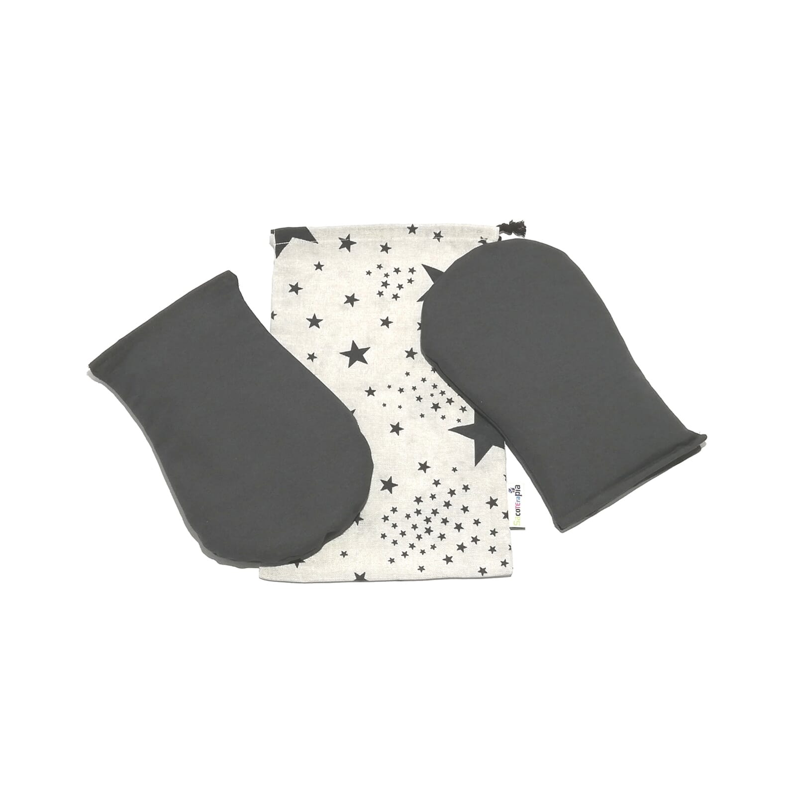 Saco Manoplas Gris Estrellas