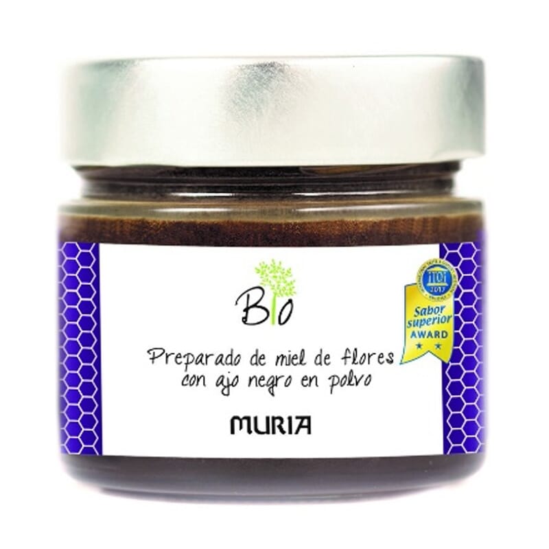 Mel De Flores Com Alho Preto Em Pó 250g