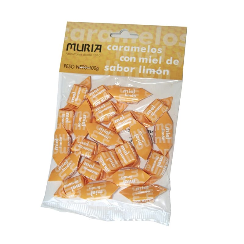 Caramelos Con Miel Sabor Limón 100g