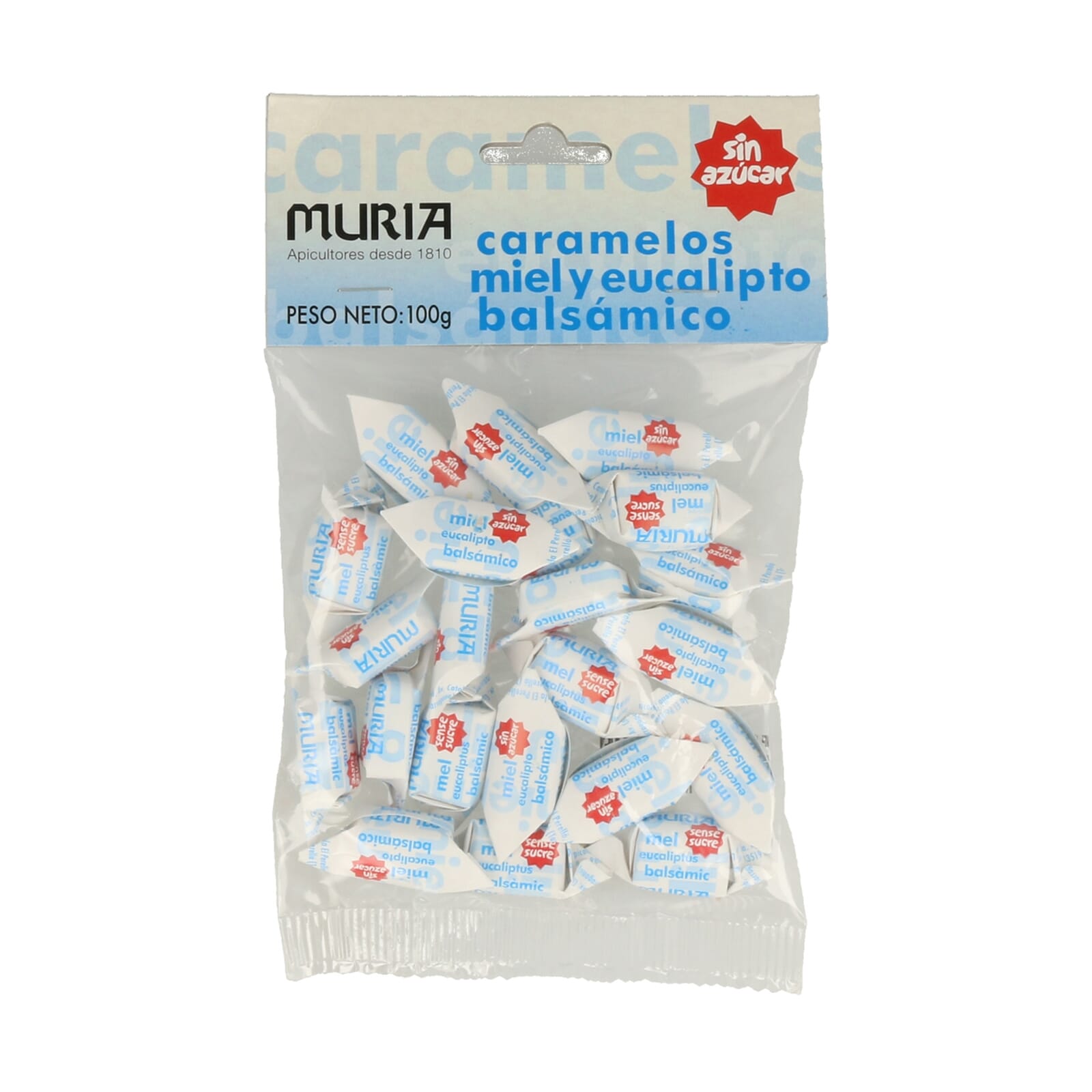 Caramelos Sin Azucar Miel Y Eucalipto Balsamico 100g