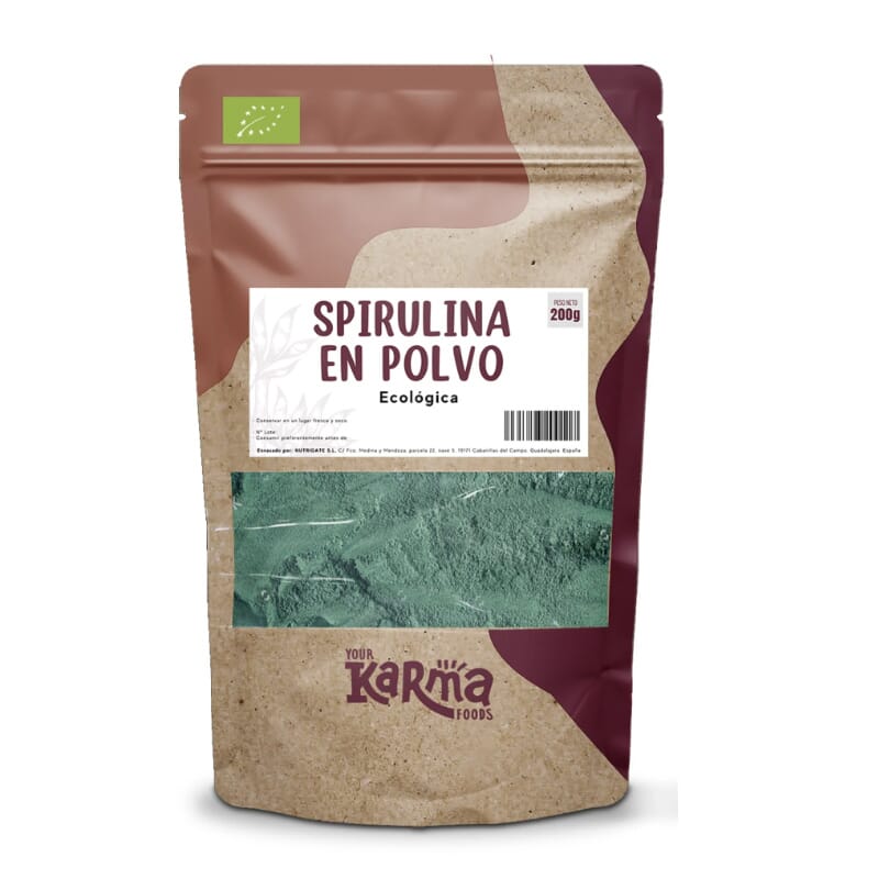 100% Spirulina-Pulver. 200g