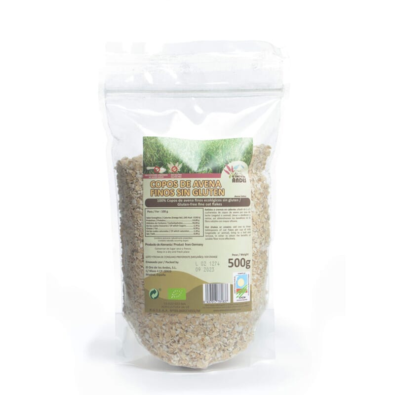 Flocos De Aveia Finos Sem Glúten 500g