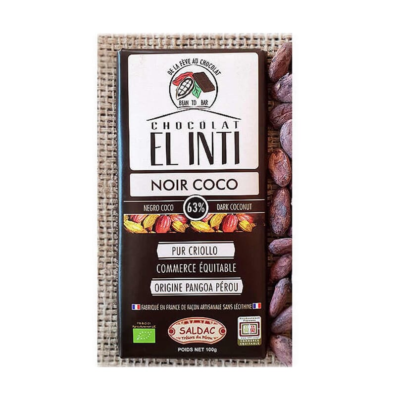 Chocolate Con Coco 63% 100g