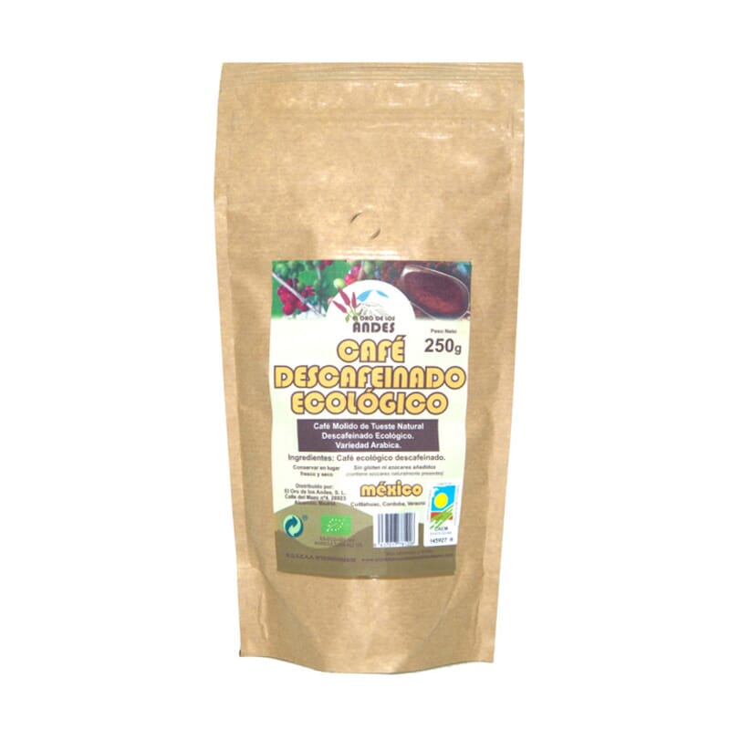 Cafe Molido Descafeinado De Tueste Natural 250g