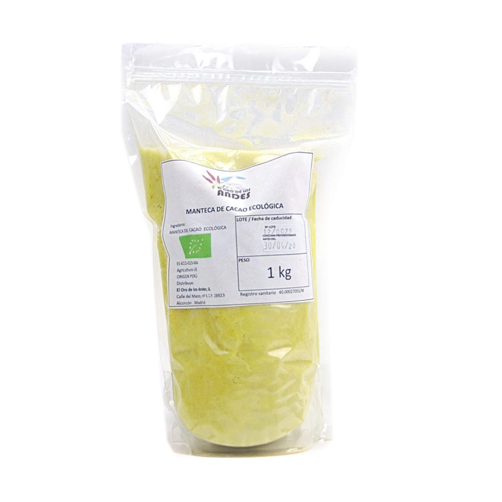 Manteiga De Cacau Crua 1 Kg