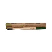 Spazzolino 100% Bambù Bio Carbone Verde di Vamboo