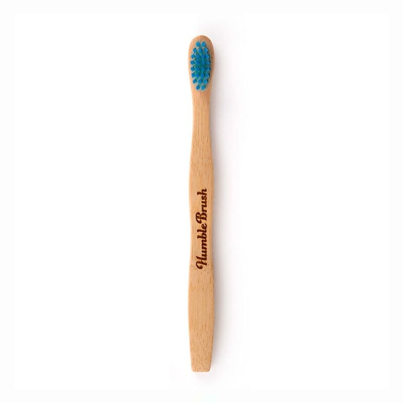 Brosse à Dents en Bambou Ultra Douce Bleue pour Enfants