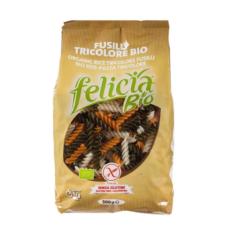 Fusilli-Spirale Tricolore Bio Sans Gluten 500g