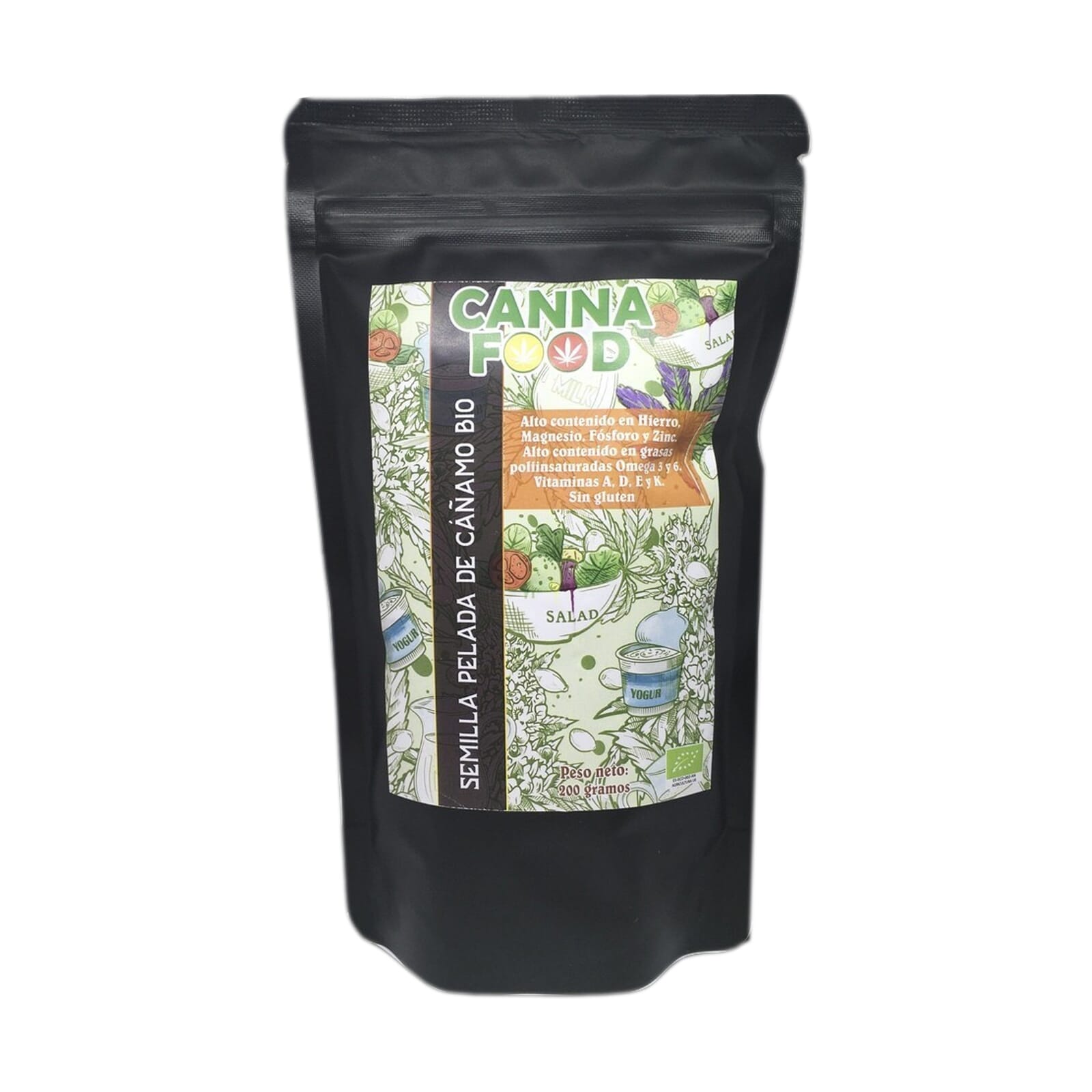 Graine de Chanvre Bio Décortiquée 200g