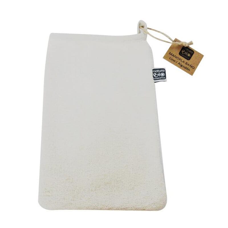 Manopla Baño Lino Y Algodón
