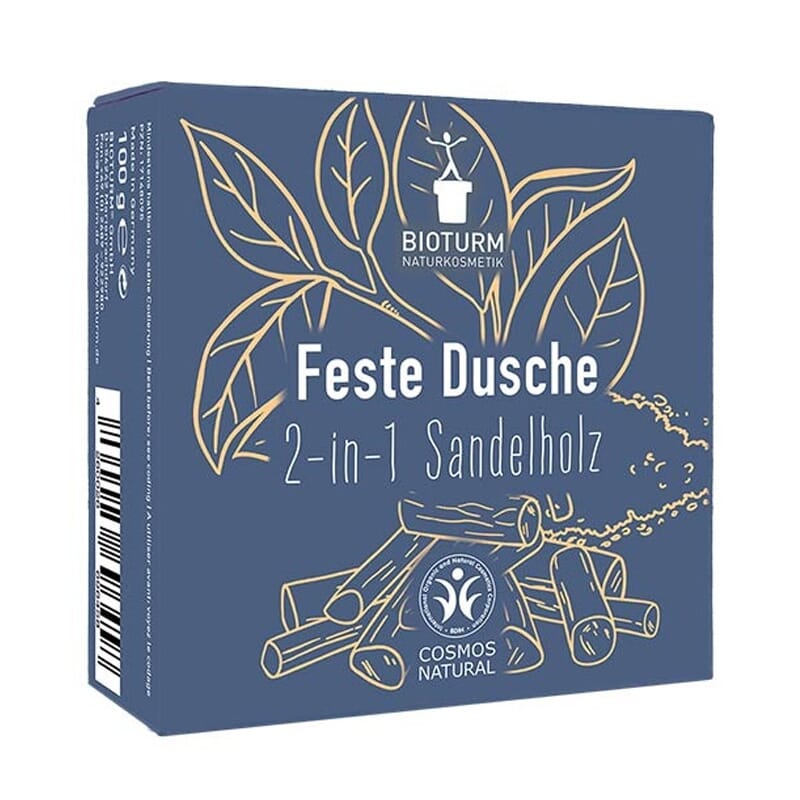 Champú Y Gel Sólido 2 En 1 Con Sándalo 100g