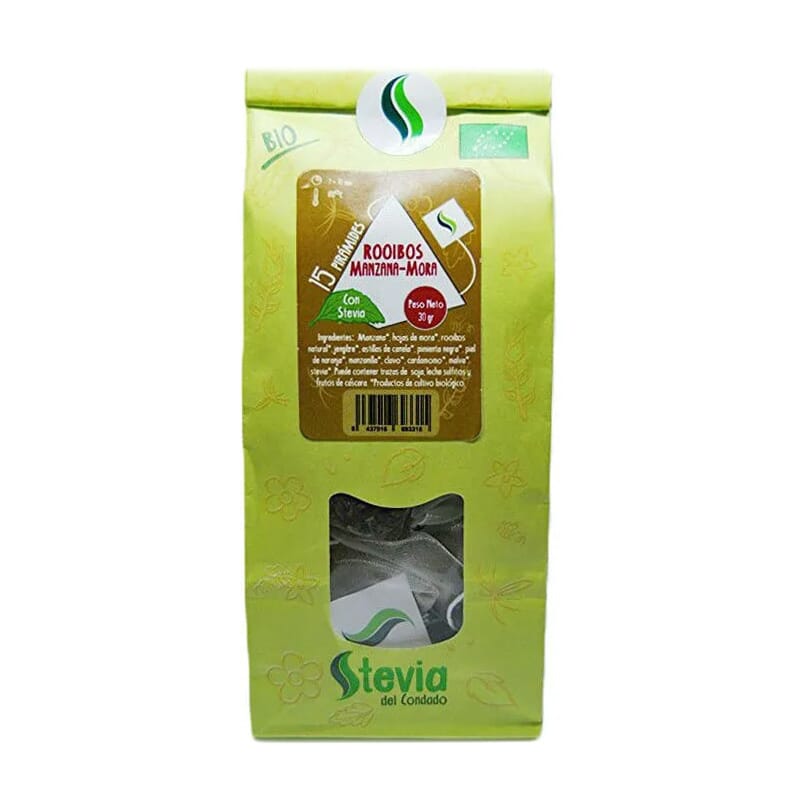 Rooibos Manzana Y Mora Con Stevia Bio 15 Uds