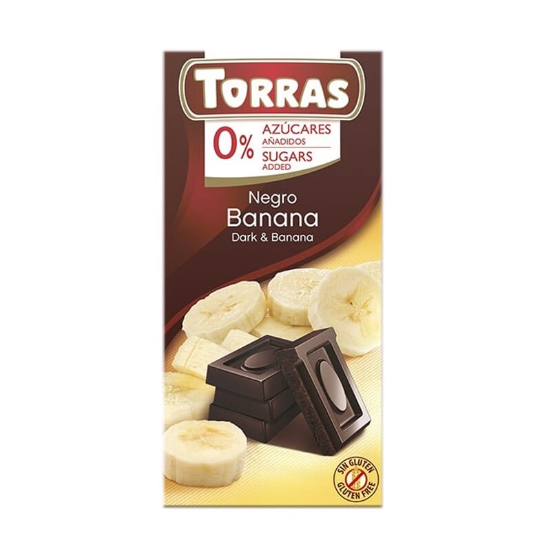 Donkere chocolade met banaan 75g