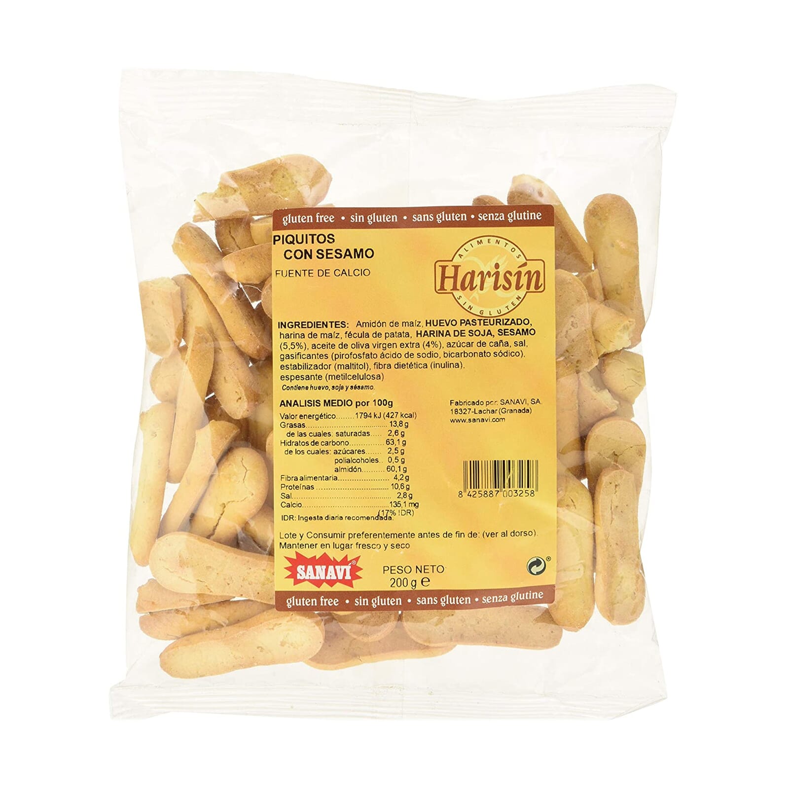 Piquitos Con Sésamo 200g