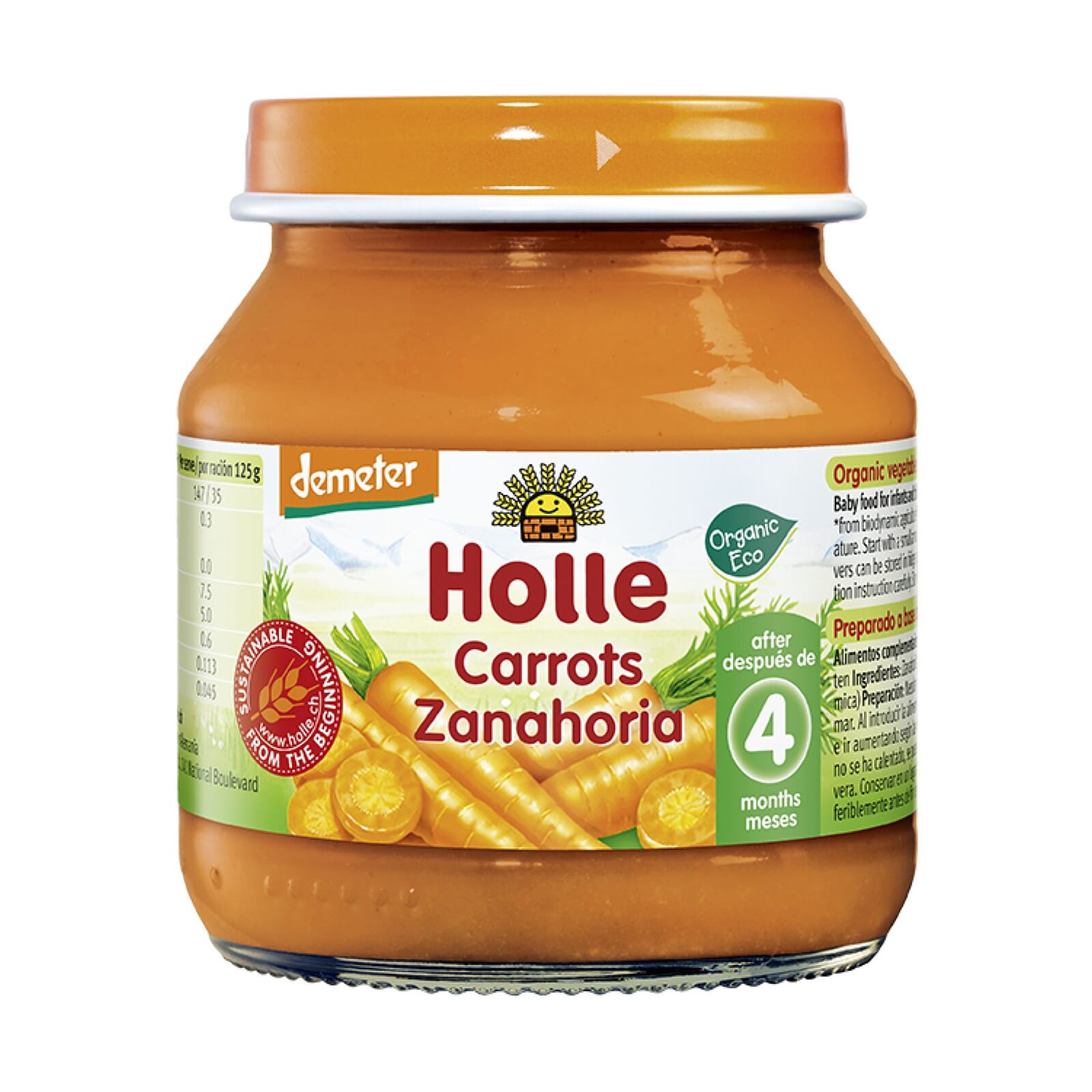 Petit Pot Carotte +4 Mois 125g