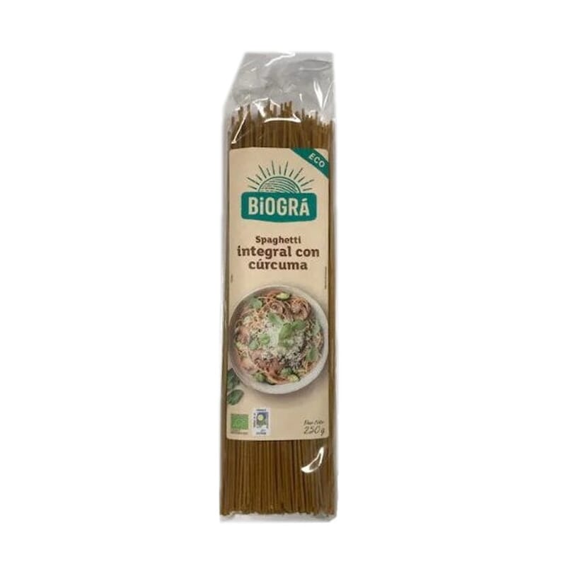 Spaguetti Integral Con Cúrcuma 250g