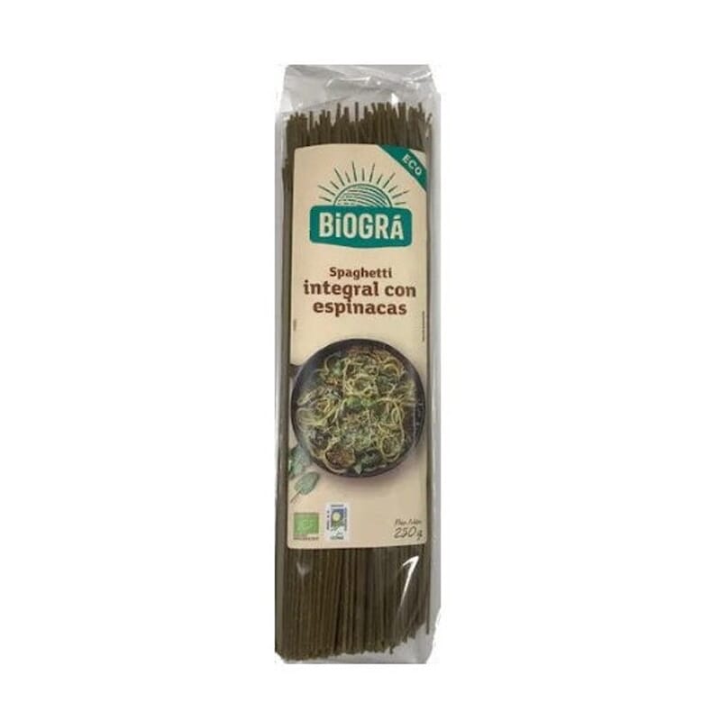 Spaguetti Integral Con Espinacas 250g