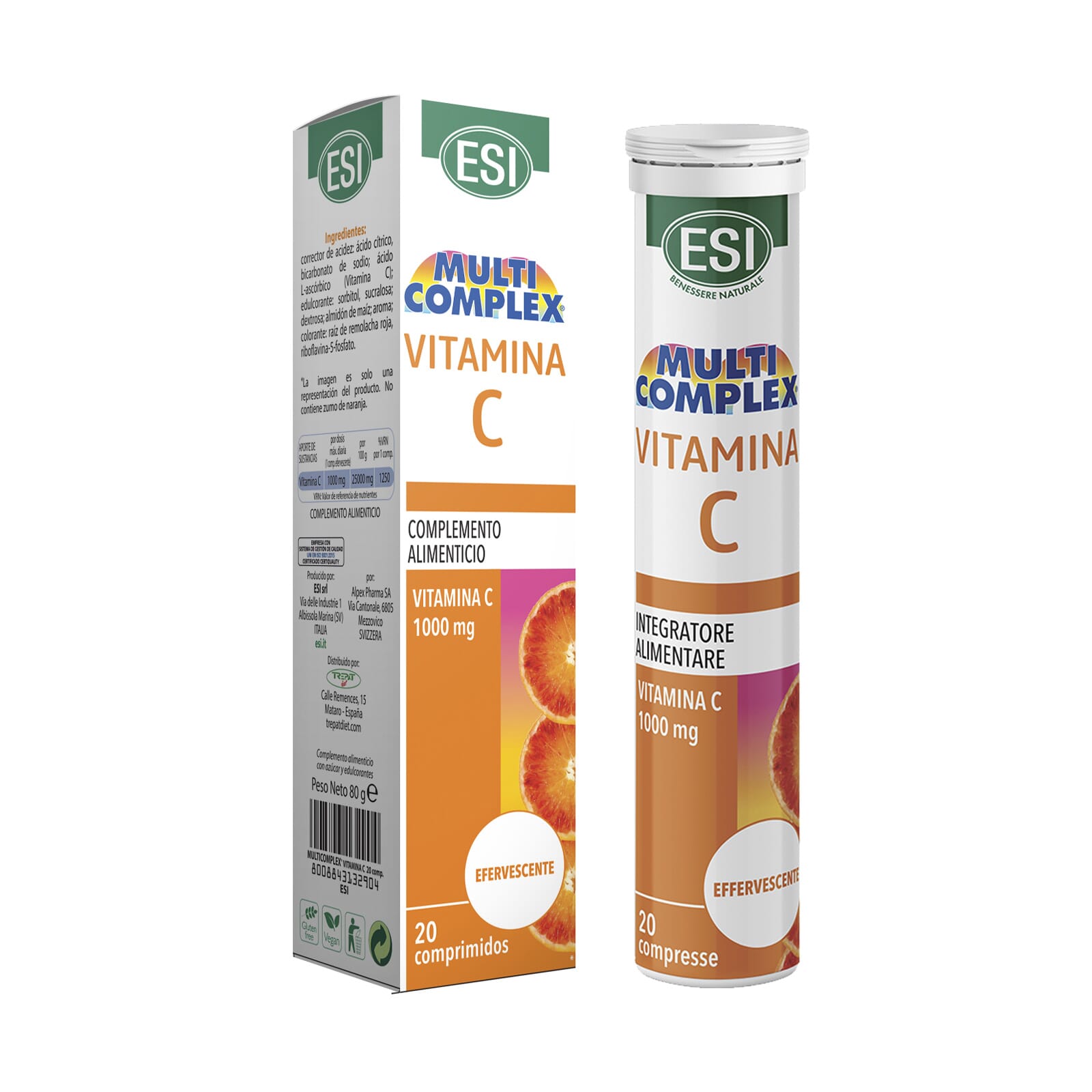 Vitamina C 1000Mg Efervescente 20 Tabs