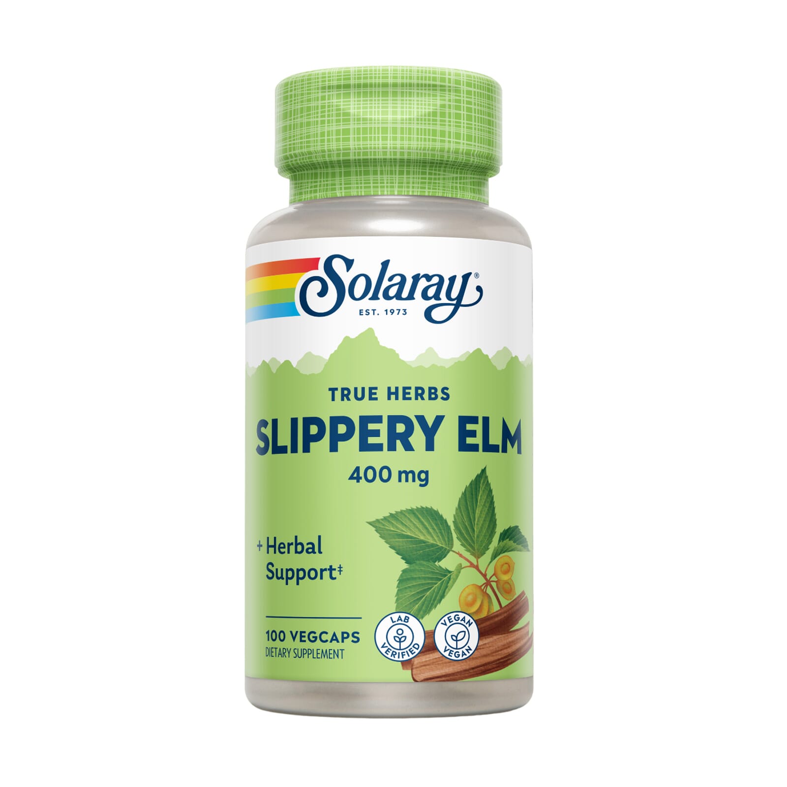 Slippery Elm Bark Olmo 400 Mg 100 VCaps