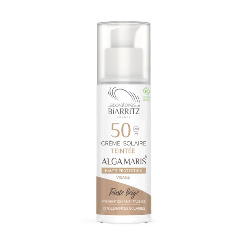 Crema Facial Con Color Beige SPF50 50 ml