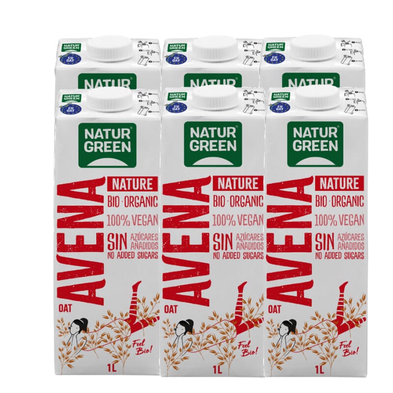 Bebida De Avena Nature Bio  6 Uds 1 L