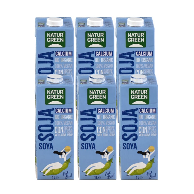 Bebida De Soja Calcio Bio  6 Uds 1 L