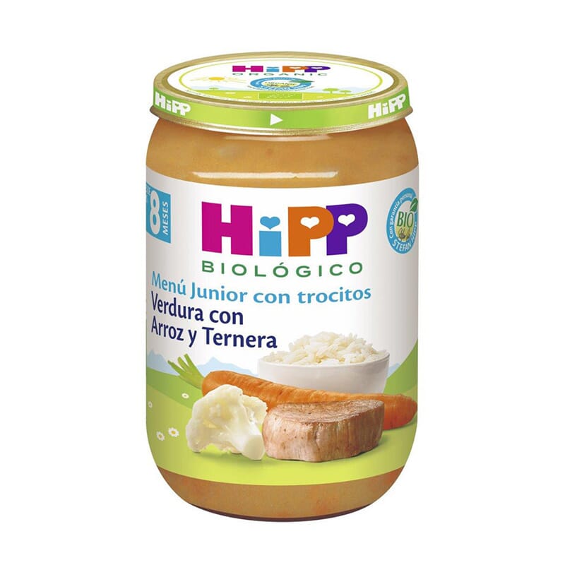 Verduras Con Arroz Y Ternera Bio 220g