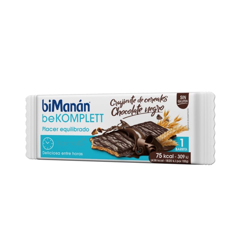 Bekomplett Crujiente De Cereales Chocolate Negro 17g