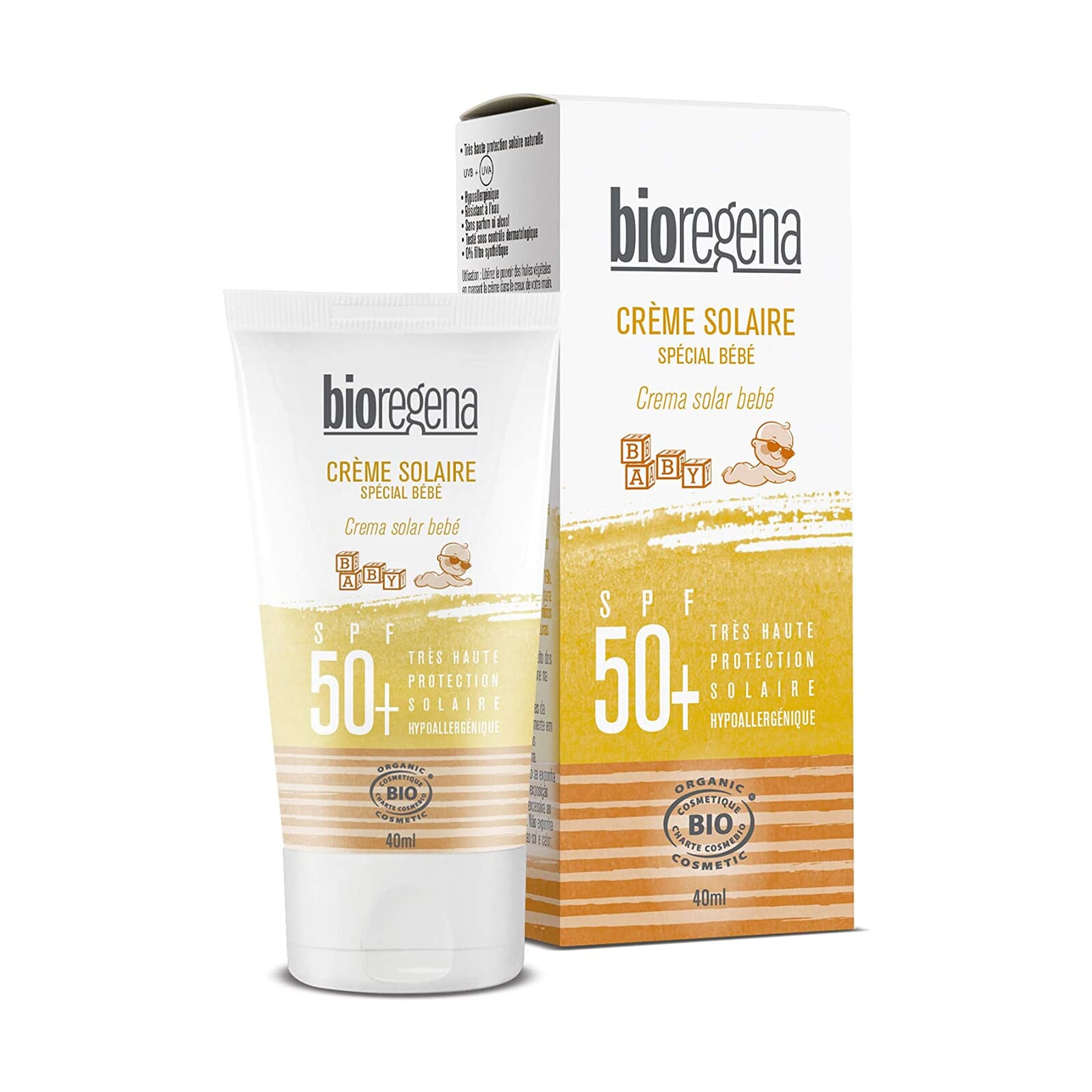 Crema Solar Bebé SPF50 Bio 40 ml