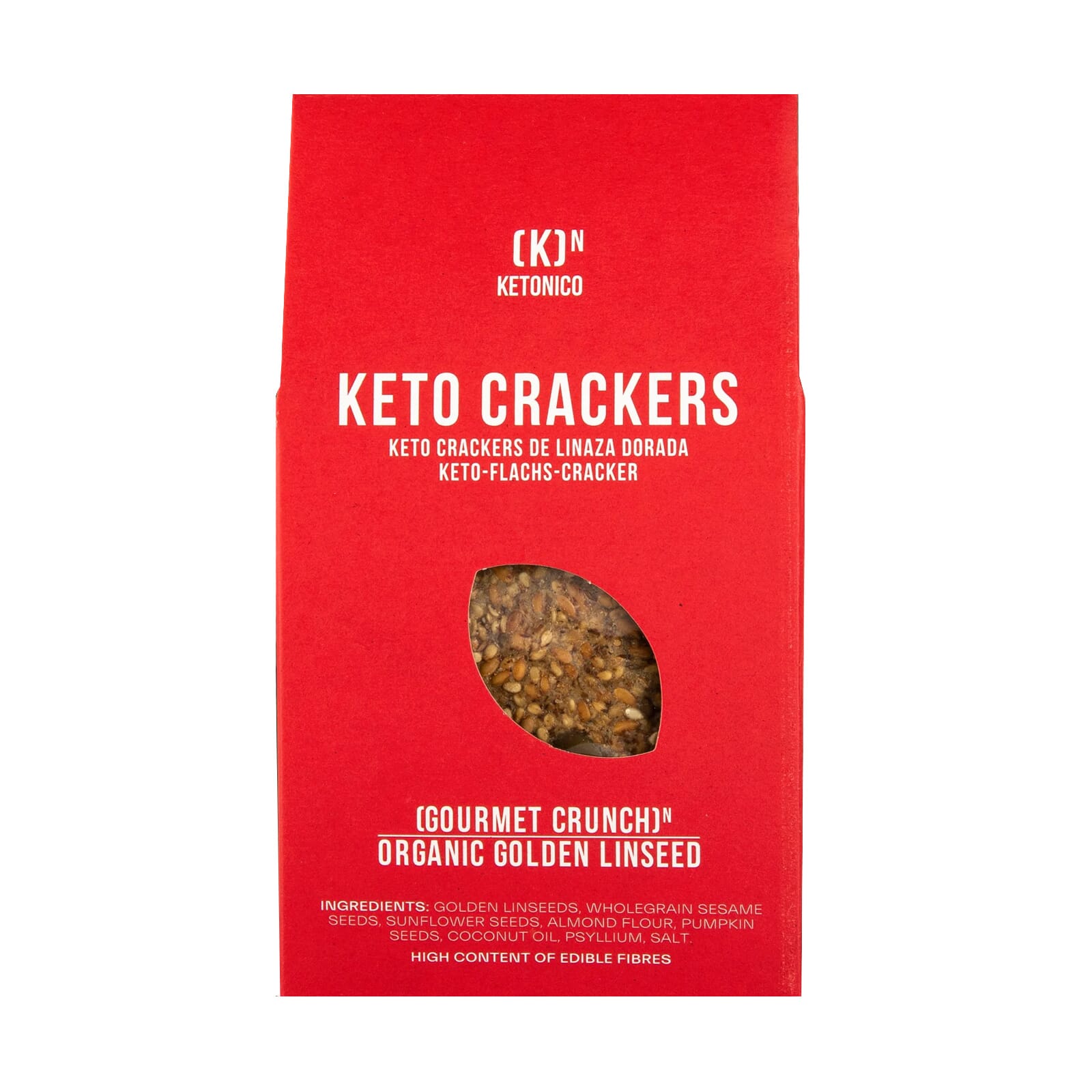 Keto Crackers De Linaza Dorada 60g