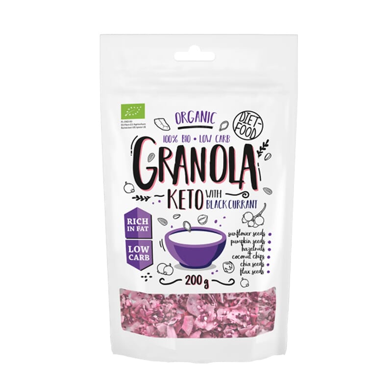 Granola Keto Blackcurrant Bio 200g