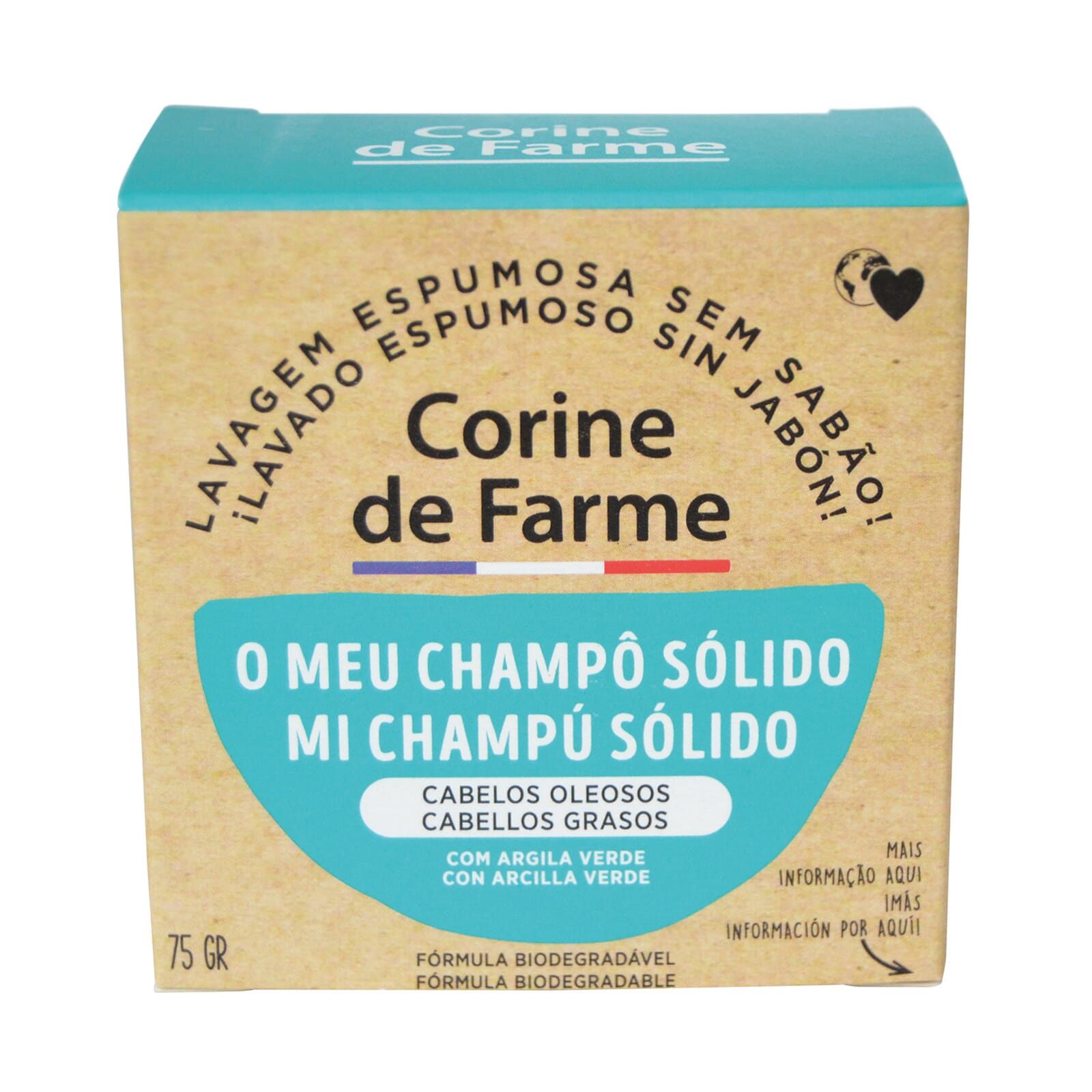 Champú Solido Con Arcilla 75g