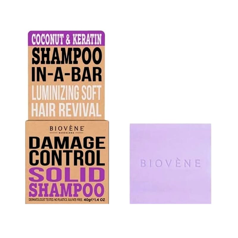 Champú Damage Sólido Control Keratin Coco 40g