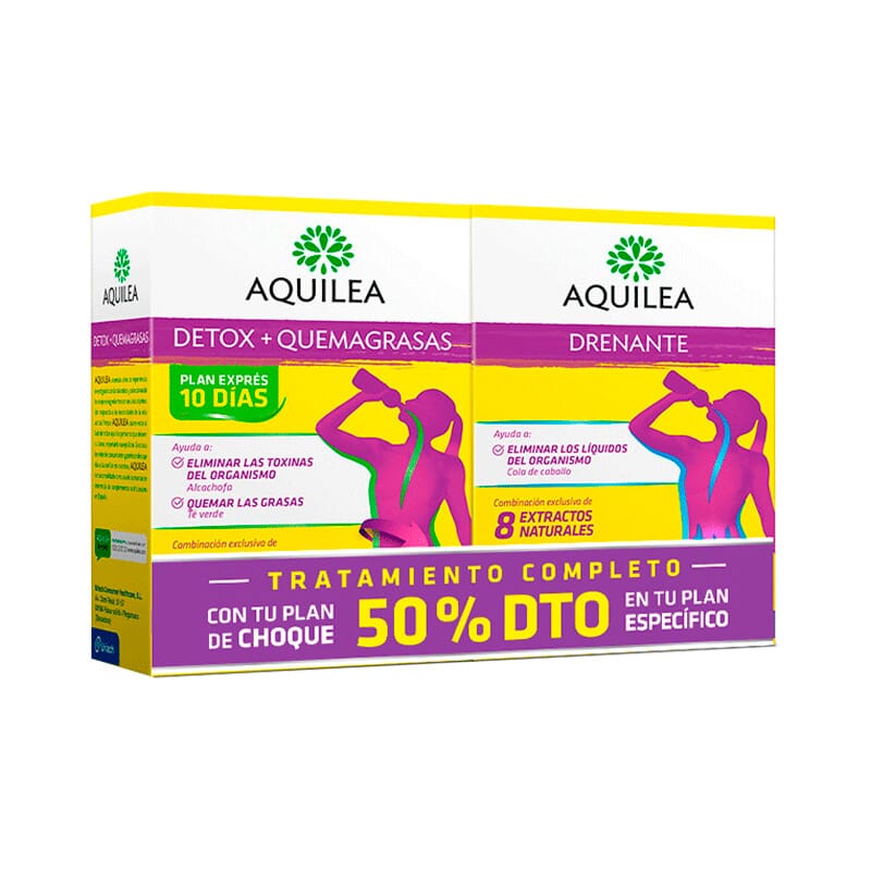 Aquilea Detox Quemagrasas 10 Sticks + Drenante 15 Sticks