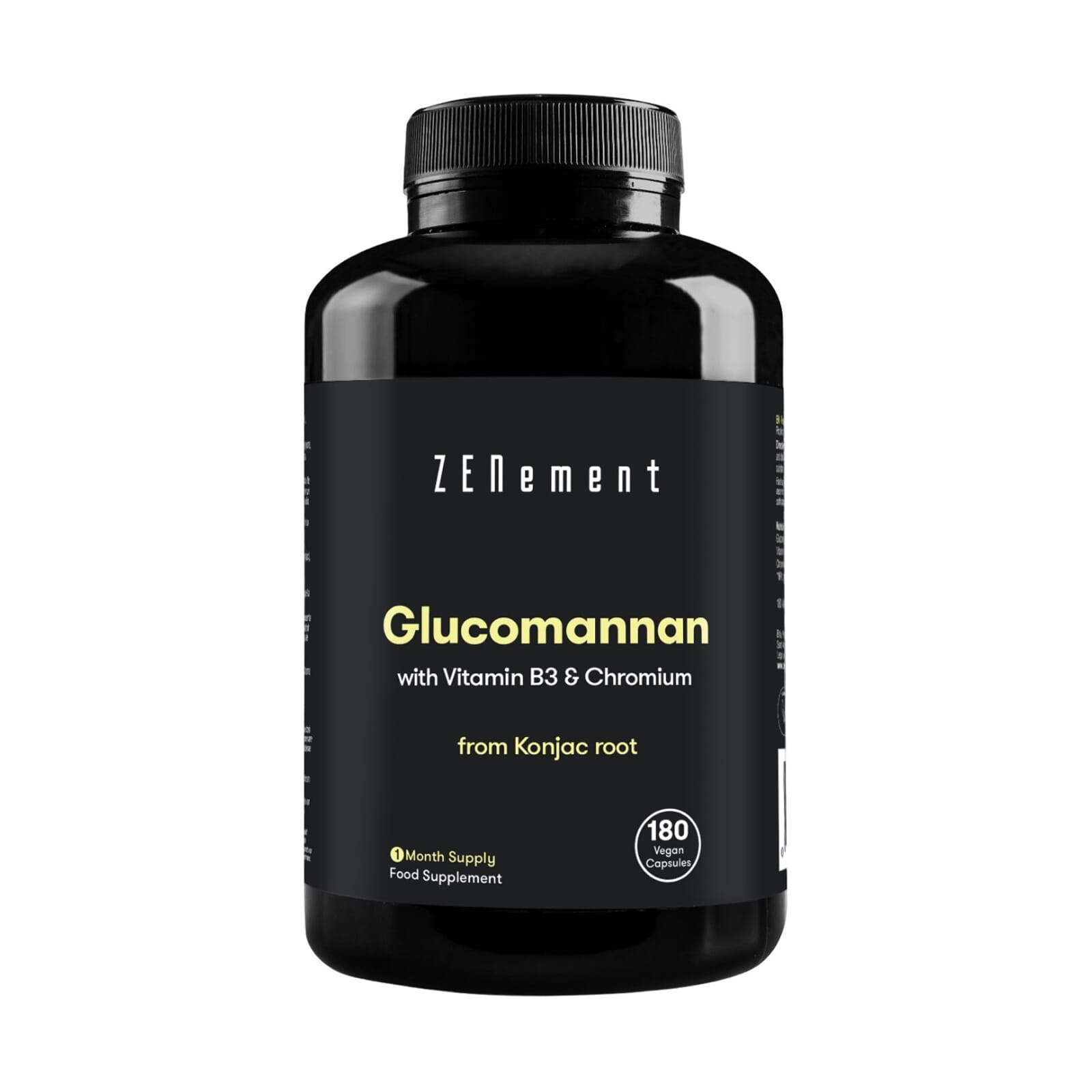 Glucomanano Con Vitamina B3 Y Cromo 180 Caps