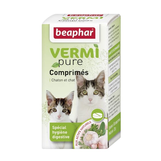 Vermipure Antiparasitario Interno Gatos Y Gatitos 50 Tabs de Beaphar
