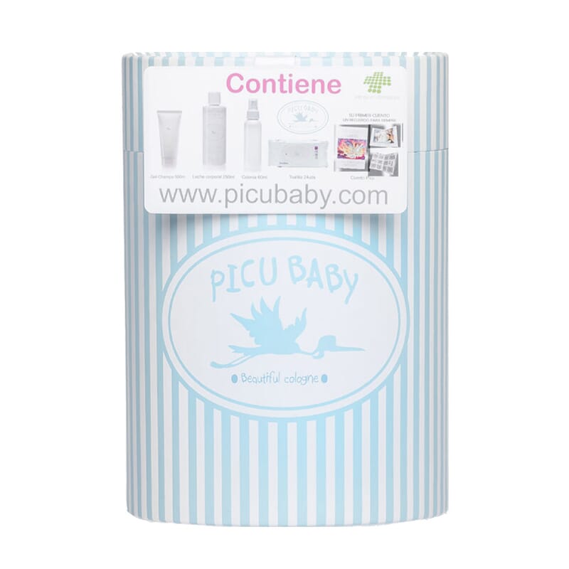Tambour Cadeau Bleu Lingettes +Lotion +Baume +Eau de Cologne +Conte