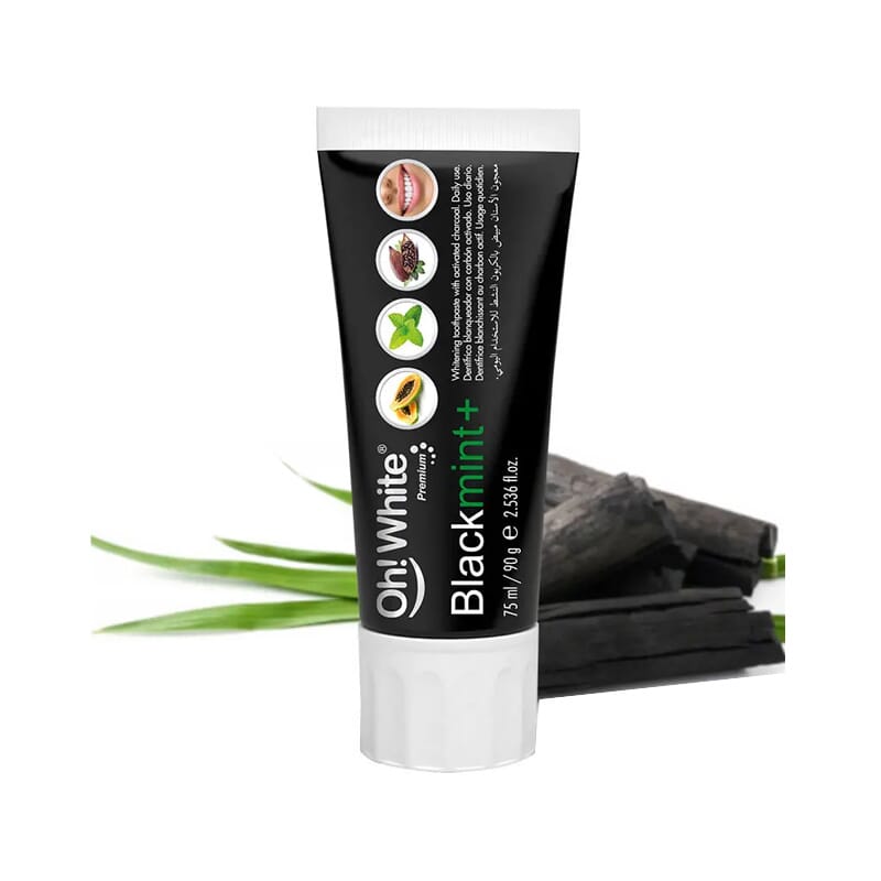 Blackmint+ Dentífrico Blanqueador Con Carbón 75 ml