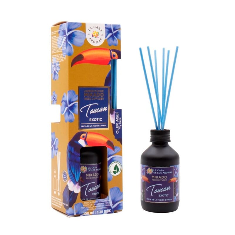 Toucan Exotic Mikado Lufterfrischer #PassionFruit & Strawberry 100 ml