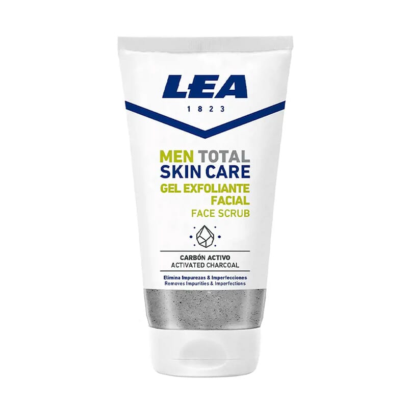 Men Total Gel Exfoliante Facial Carbón Activo 150 ml