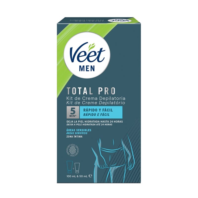 Men Kit Depilación Crema 100 ml + Bálsamo Post 50 ml + Espátula