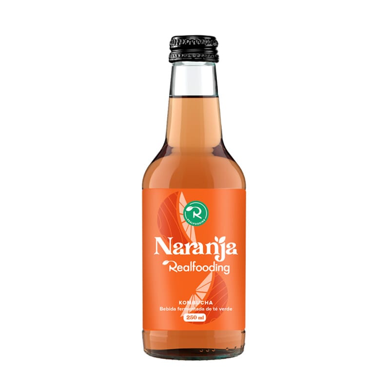 Kombucha Sinaasappel Realfooding 250 ml